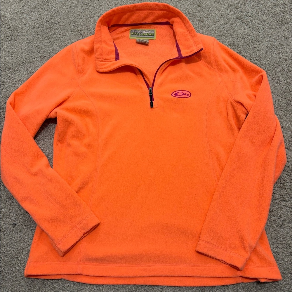 Drake Bright Orange Fleece Pullover